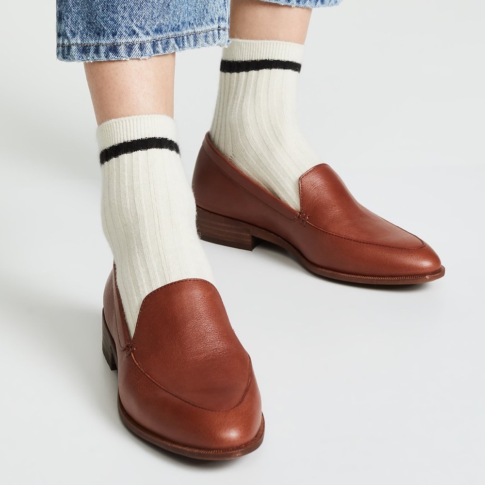 Madewell mahogany brown genuine leather “Frances” loafer size 7 - New in Box